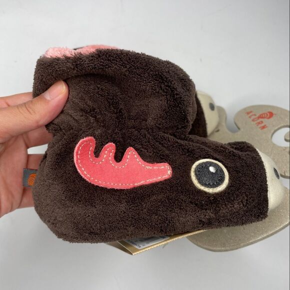 Acorn Moose Raindeer Baby Booties NWT 18-24 Mon - Picture 10 of 10